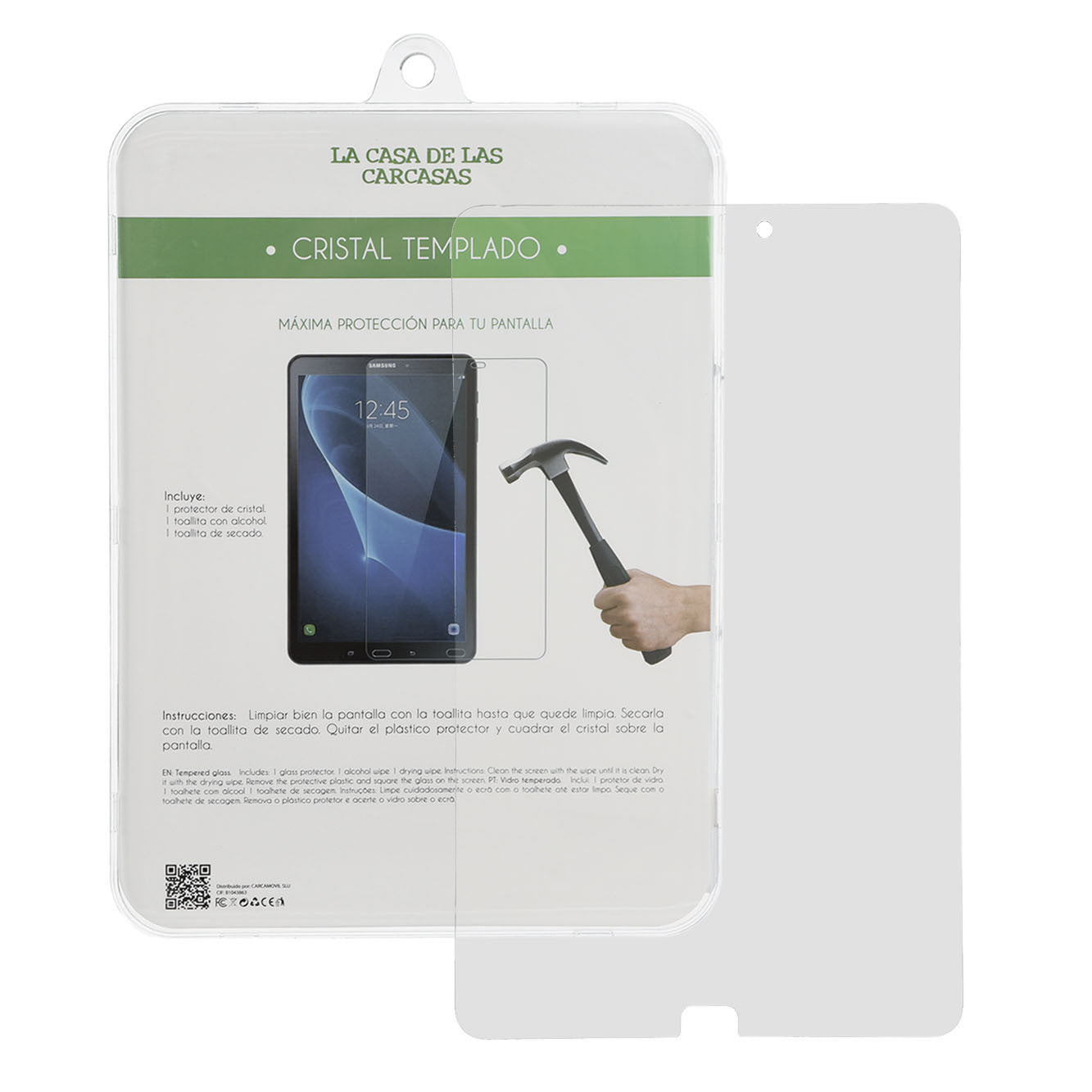 Cristal Templado Completo para Tablet para Samsung Galaxy Tab E (9.6)