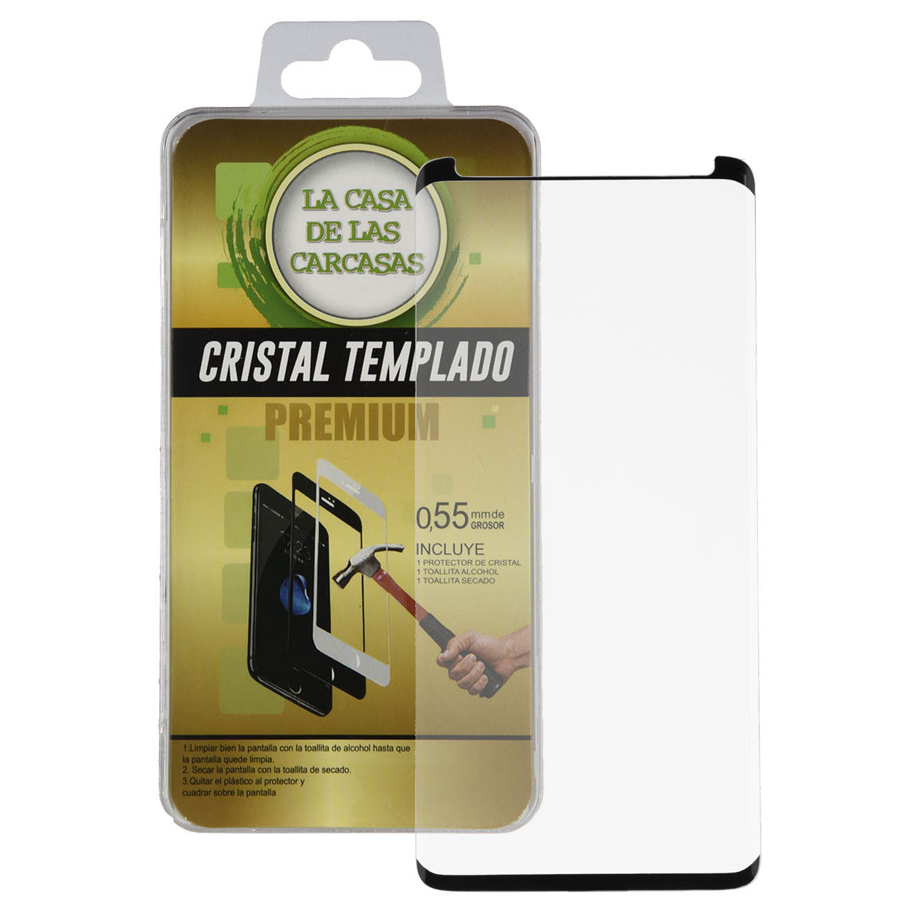 Cristal Templado Completo para Samsung Galaxy S9 Plus