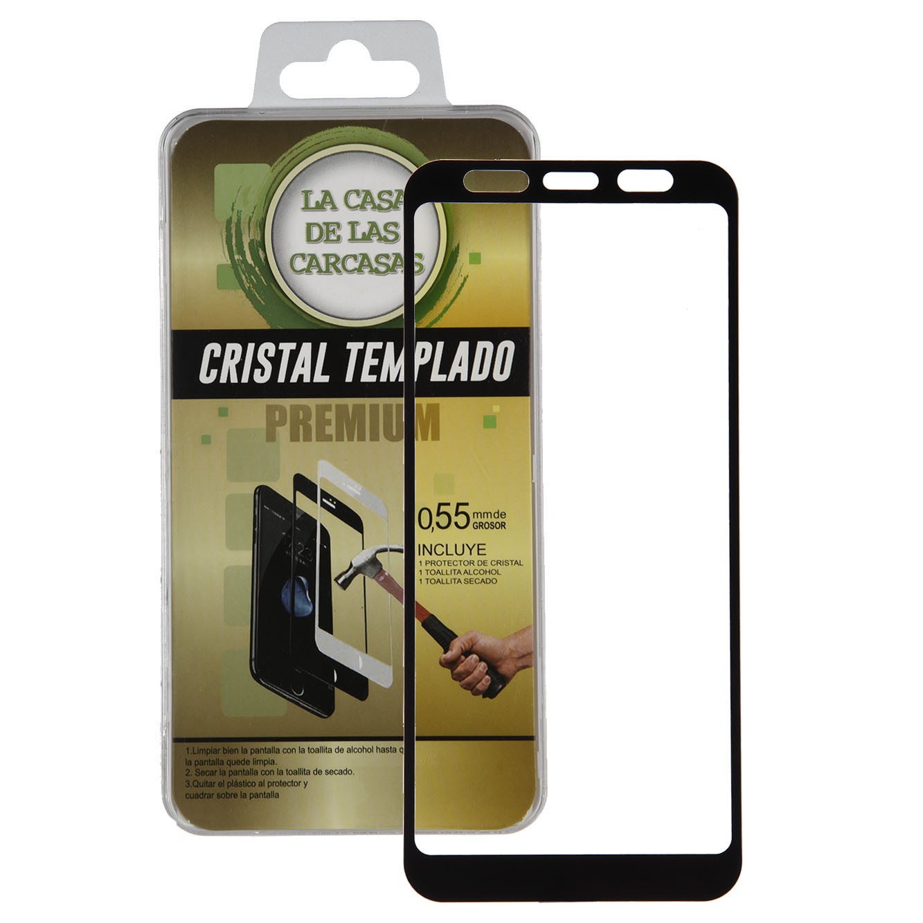 Cristal Templado Completo para Samsung Galaxy J4 Plus