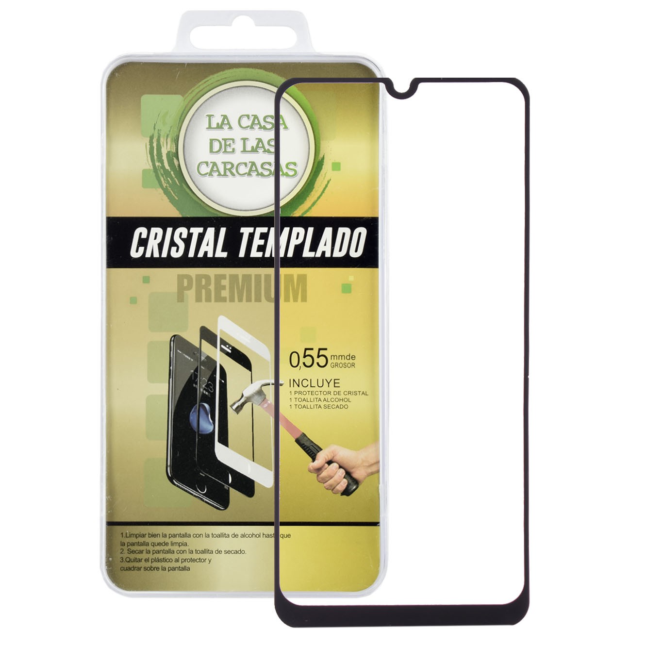 Cristal Templado Completo para Samsung Galaxy A50