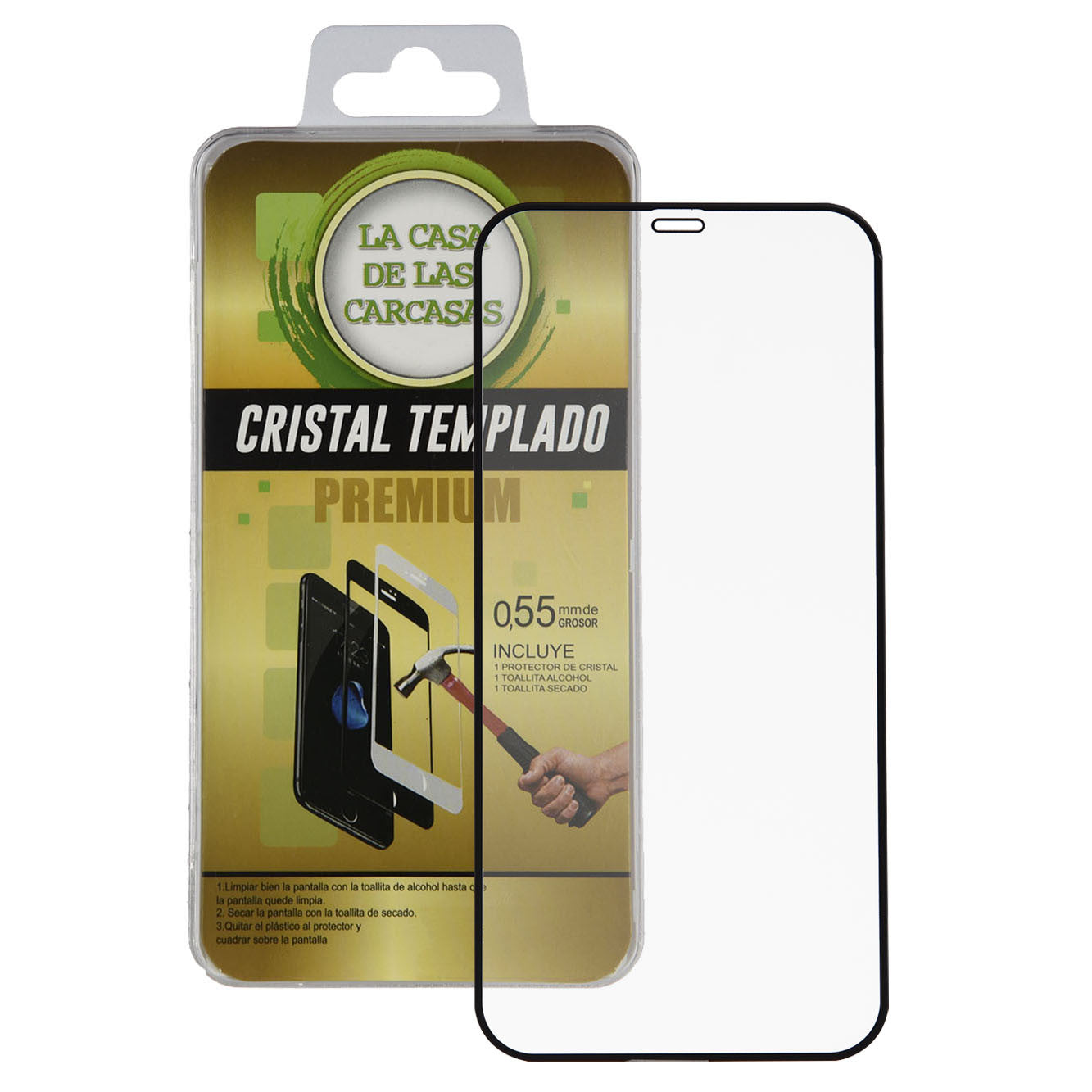Cristal Templado Completo para iPhone 12