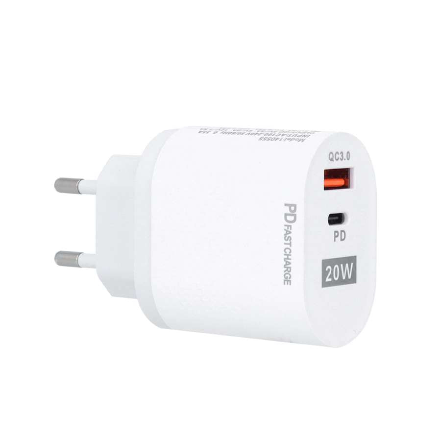Cargador - Enchufe Tipo USB + C - 20W