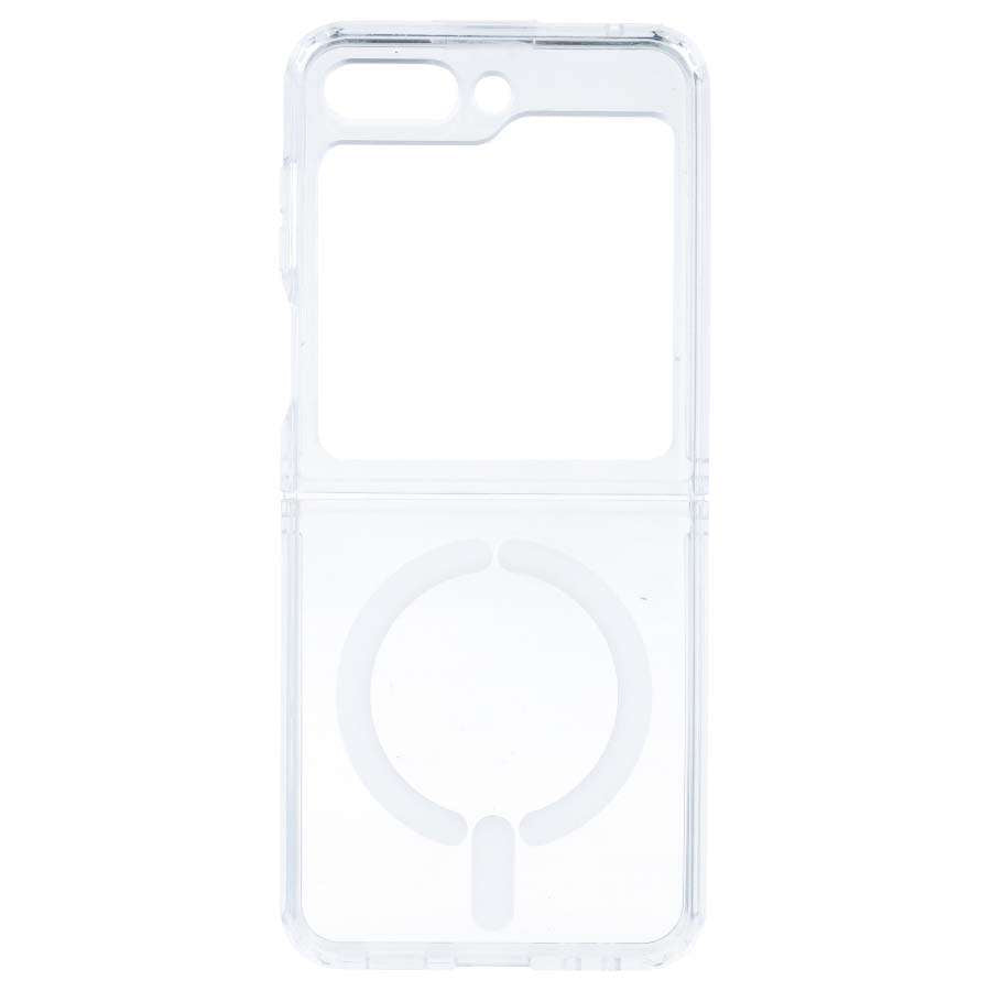 Funda Transparente Logo Compatible con Magsafe para Samsung Galaxy Z Flip 5