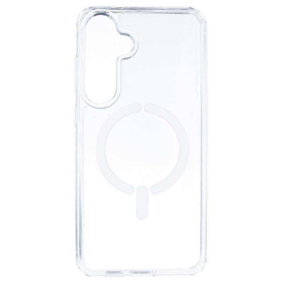 Funda Transparente Logo Compatible con Magsafe para Samsung Galaxy S24 Plus
