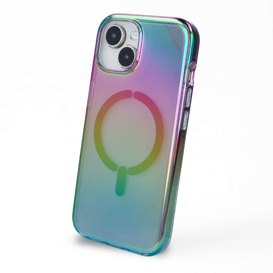 Funda Purpurina Compatible con MagSafe para iPhone 15