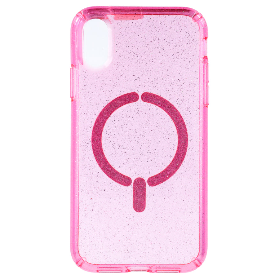 Funda Purpurina Compatible con MagSafe para iPhone XR