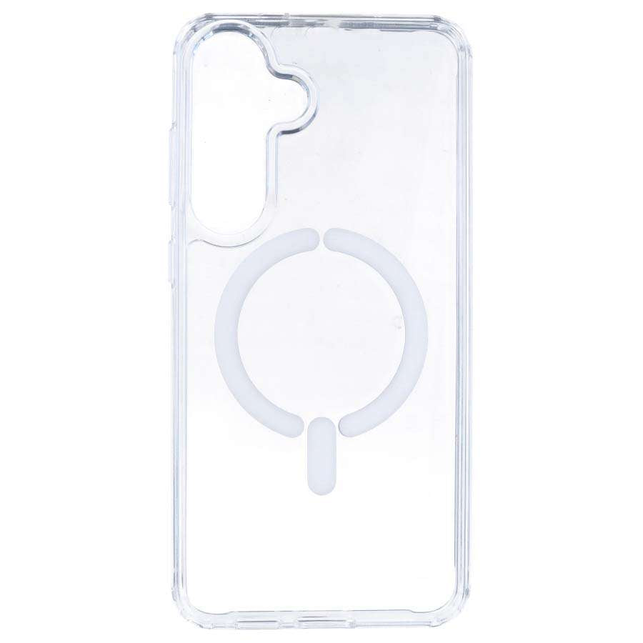 Funda Transparente Logo Compatible con Magsafe para Samsung Galaxy S25