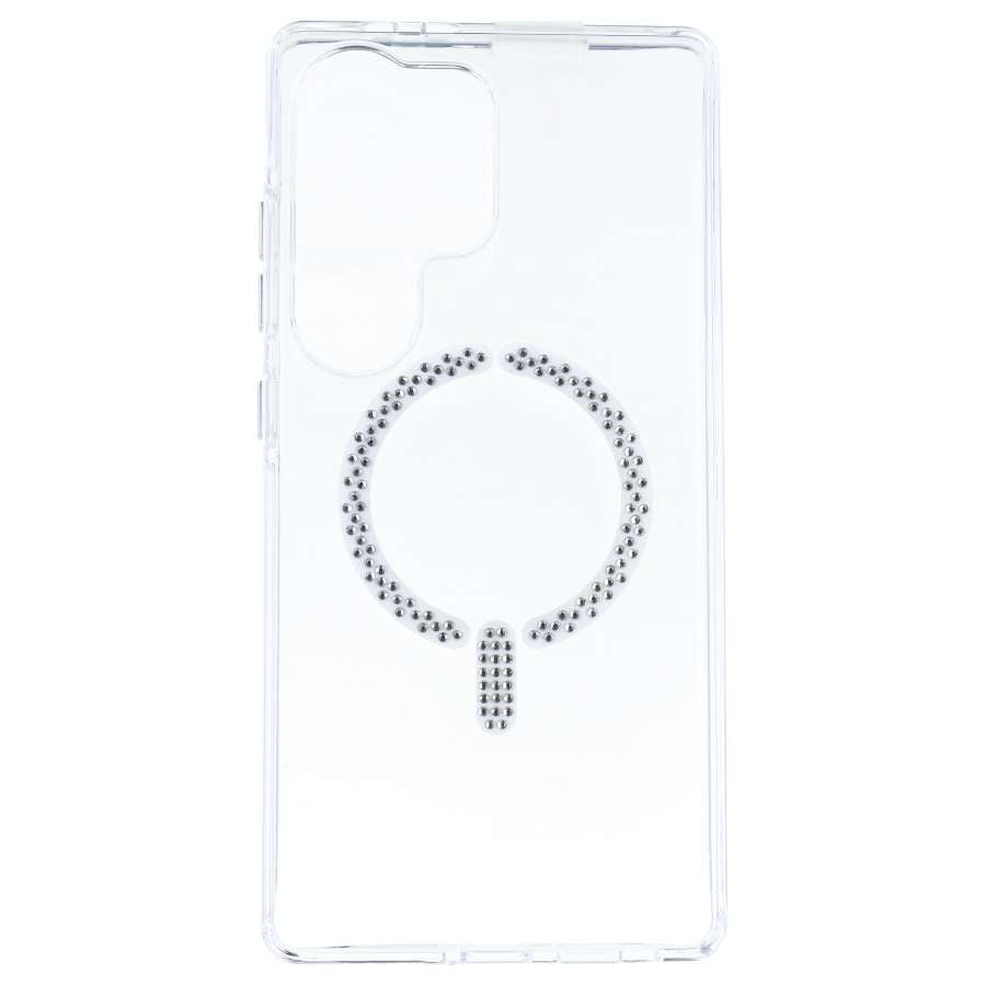 Funda Antiyellow Compatible con MagSafe con Brillantes para Samsung Galaxy S24 Ultra