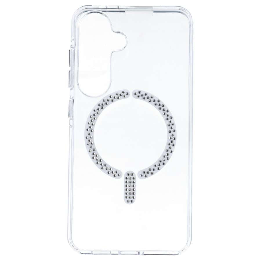 Funda Antiyellow Compatible con MagSafe con Brillantes para Samsung Galaxy S25